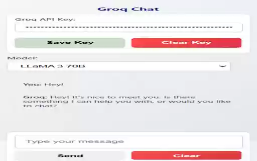 Groq Chat Extension  from Chrome web store to be run with OffiDocs Chromium online