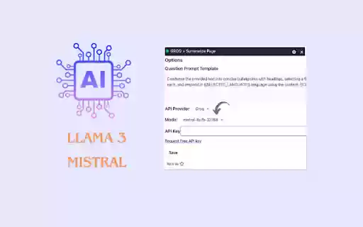 GROQ Summarizer  from Chrome web store to be run with OffiDocs Chromium online