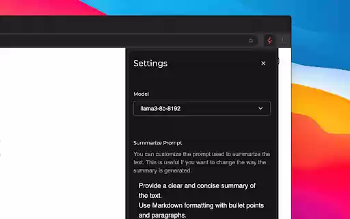 Groq Summary  from Chrome web store to be run with OffiDocs Chromium online