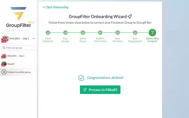GroupFilter for Facebook™  from Chrome web store to be run with OffiDocs Chromium online