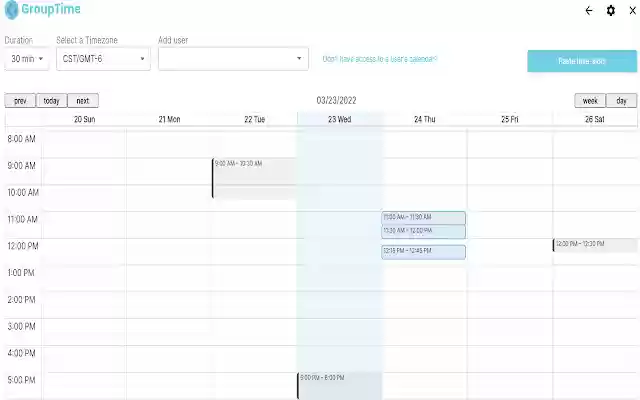 Group Time Extension  from Chrome web store to be run with OffiDocs Chromium online