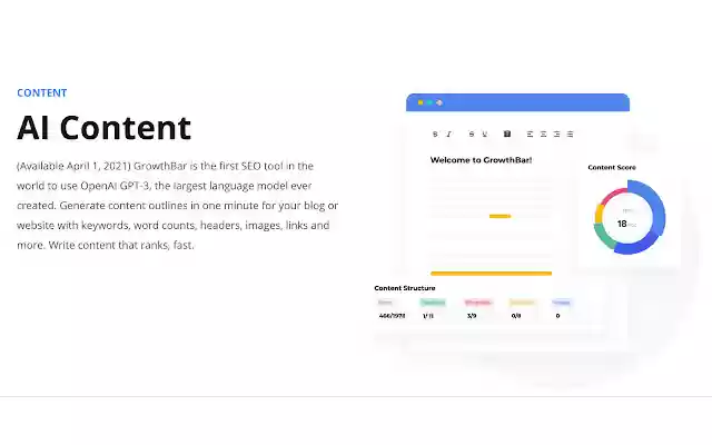 سيتم تشغيل GrowthBar من متجر Chrome على الويب باستخدام OffiDocs Chromium عبر الإنترنت