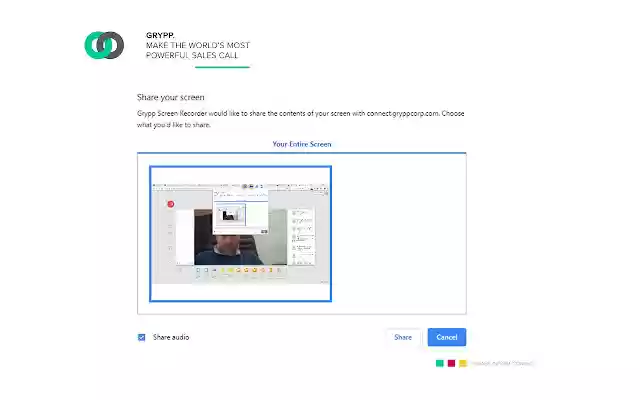Grypp Screen Recorder  from Chrome web store to be run with OffiDocs Chromium online