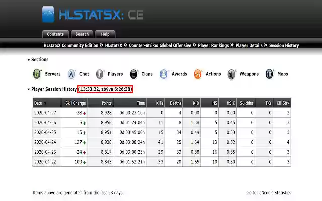 GS Activity Counter  from Chrome web store to be run with OffiDocs Chromium online