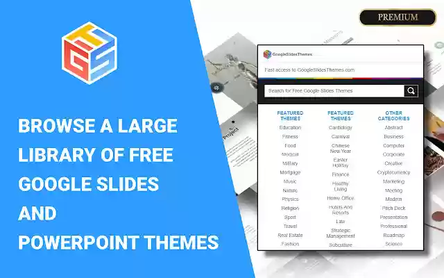 GST Free Google Slides Themes  from Chrome web store to be run with OffiDocs Chromium online