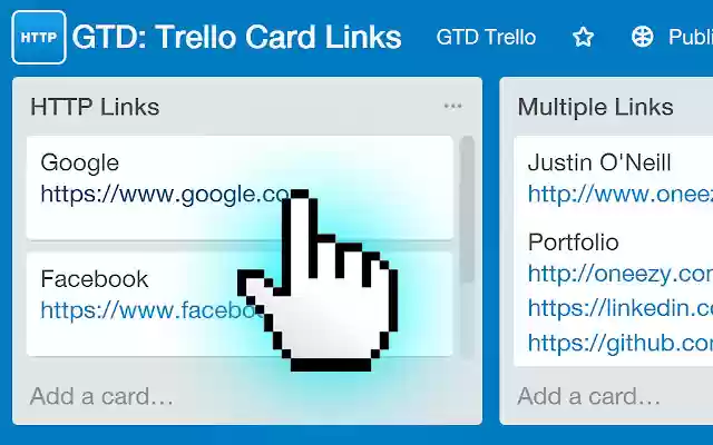 GTD: Trello Card Links  from Chrome web store to be run with OffiDocs Chromium online