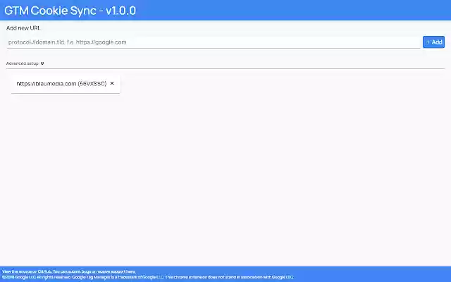GTM Cookie Sync from Chrome web store to be run with OffiDocs Chromium online GTM Cookie Sync from Chrome web store to be run with OffiDocs Chromium online