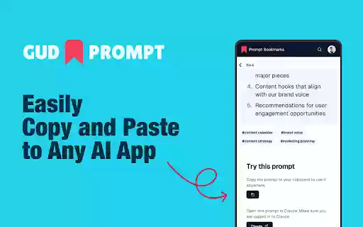 Gud Prompt: AI Prompts  Prompt Management System  from Chrome web store to be run with OffiDocs Chromium online