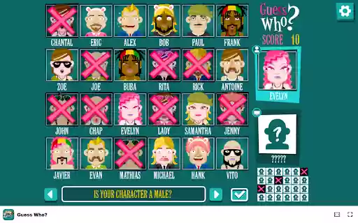 Guess Who? Game Classic fun for two players!  from Chrome web store to be run with OffiDocs Chromium online