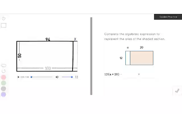 Guzinta Math: Algebraic Expressions  from Chrome web store to be run with OffiDocs Chromium online