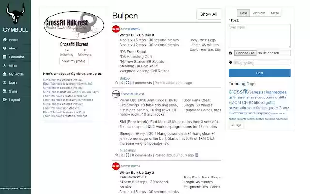 GymBull  from Chrome web store to be run with OffiDocs Chromium online