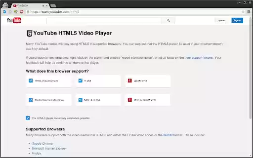 h264ify (V3)  from Chrome web store to be run with OffiDocs Chromium online