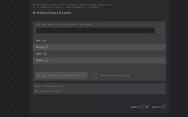HabroSanitizer for Habrahabr from Chrome web store to be run with OffiDocs Chromium online HabroSanitizer for Habrahabr from Chrome web store to be run with OffiDocs Chromium online
