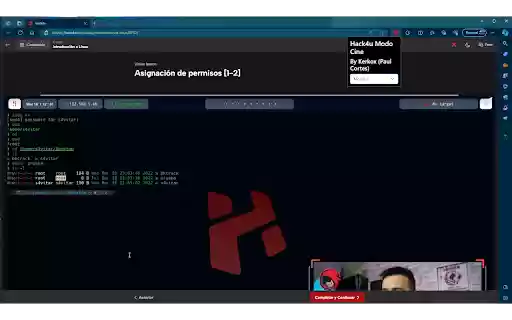 Hack4u Modo Cine  from Chrome web store to be run with OffiDocs Chromium online