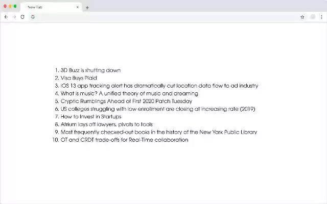 Hacker News  from Chrome web store to be run with OffiDocs Chromium online