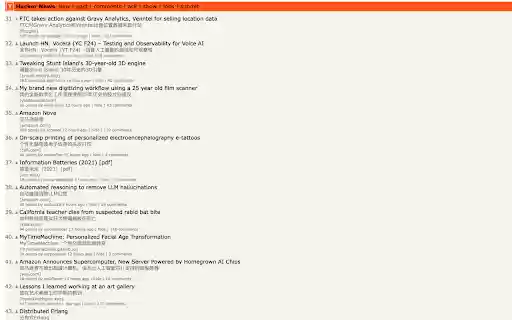 Hacker News Translator  from Chrome web store to be run with OffiDocs Chromium online