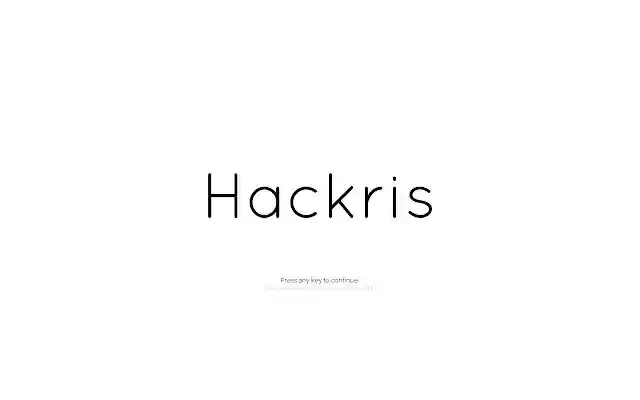 Hackris  from Chrome web store to be run with OffiDocs Chromium online