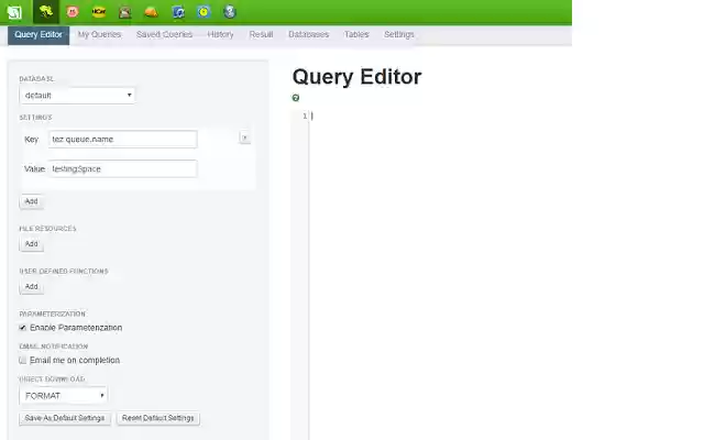 Hadoop Beeswax Helper  from Chrome web store to be run with OffiDocs Chromium online