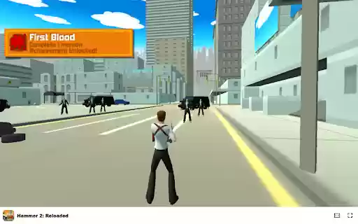 Hammer 2: Reloaded Action  Shooting  Driving Game  from Chrome web store to be run with OffiDocs Chromium online
