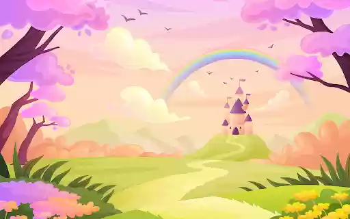 Hand Drawn Fairytale Background  from Chrome web store to be run with OffiDocs Chromium online