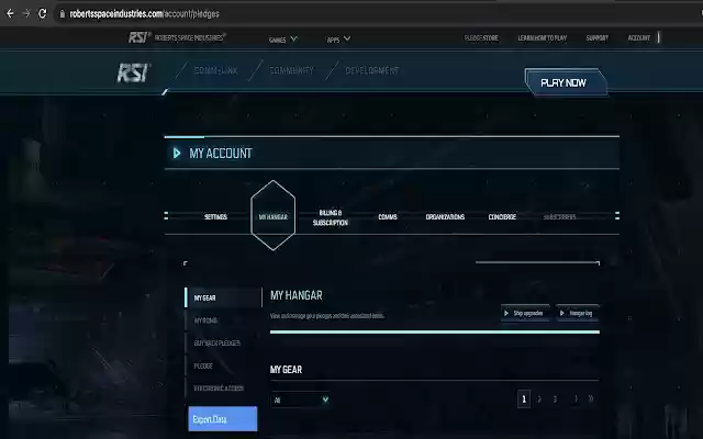 Hangar Export  from Chrome web store to be run with OffiDocs Chromium online