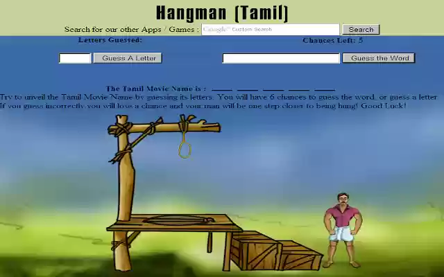 Hang Man (Tamil Movies)  from Chrome web store to be run with OffiDocs Chromium online
