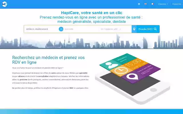 HapiCare : Connecteur pour navigateur  from Chrome web store to be run with OffiDocs Chromium online