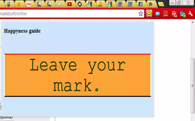 Happiness guide  from Chrome web store to be run with OffiDocs Chromium online