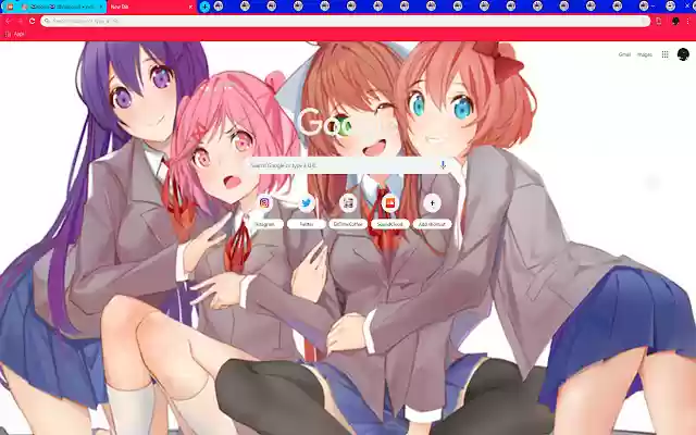 Happy Doki Doki Anniversary | Anime (Manga)  from Chrome web store to be run with OffiDocs Chromium online