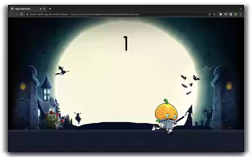 Happy Halloween HTML5 Game  from Chrome web store to be run with OffiDocs Chromium online
