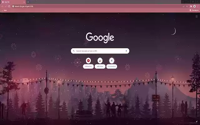 Happy Holidays New Tab  from Chrome web store to be run with OffiDocs Chromium online