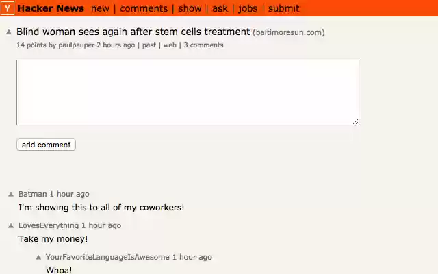 Happy News  from Chrome web store to be run with OffiDocs Chromium online