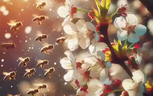Hardworking bees  from Chrome web store to be run with OffiDocs Chromium online