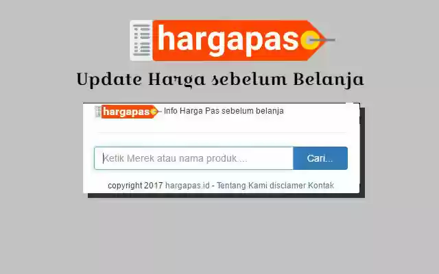 Hargapas.id from Chrome web store to be run with OffiDocs Chromium online Hargapas.id from Chrome web store to be run with OffiDocs Chromium online