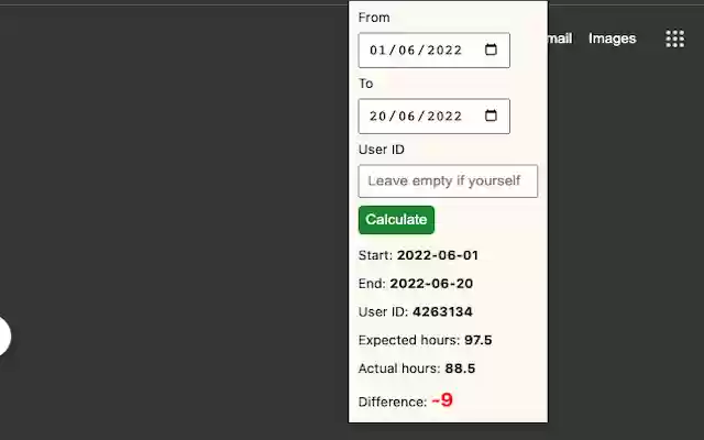 Harvest Flex Time  from Chrome web store to be run with OffiDocs Chromium online
