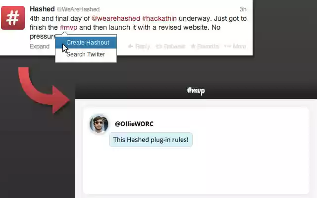 Hashed.io  from Chrome web store to be run with OffiDocs Chromium online