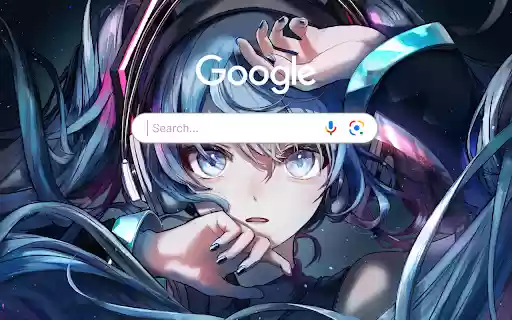Hatsune Miku Vocaloid Anime Anime Theme  from Chrome web store to be run with OffiDocs Chromium online
