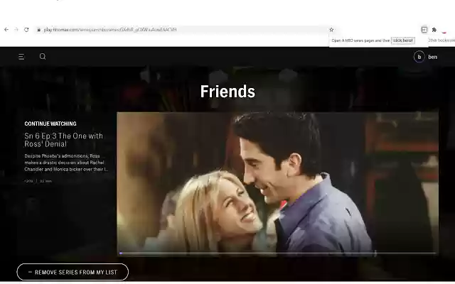 HBOMAX Random Episode Button from Chrome web store to be run with OffiDocs Chromium online HBOMAX Random Episode Button from Chrome web store to be run with OffiDocs Chromium online