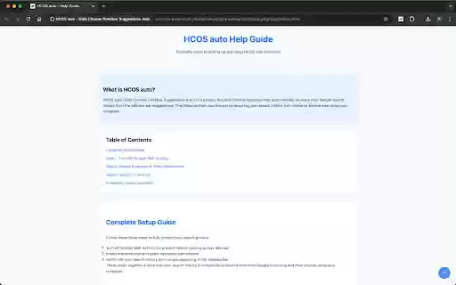HCOS auto Hide Chrome Omnibox Suggestions Auto from Chrome web store to be run with OffiDocs Chromium online HCOS auto Hide Chrome Omnibox Suggestions Auto from Chrome web store to be run with OffiDocs Chromium online