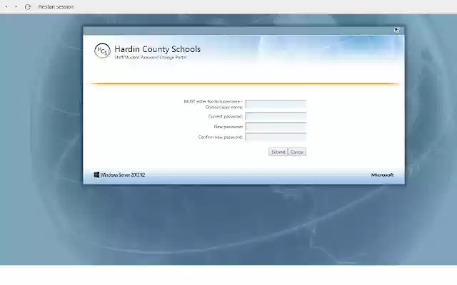 HCS Technology Password Change Portal  from Chrome web store to be run with OffiDocs Chromium online
