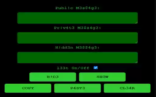 h!dd3n  from Chrome web store to be run with OffiDocs Chromium online