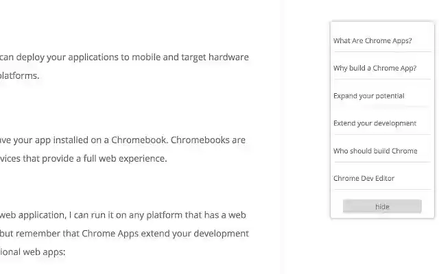 Headliner  from Chrome web store to be run with OffiDocs Chromium online