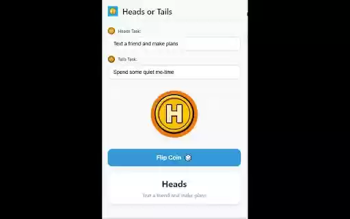 Heads or Tails from Chrome web store to be run with OffiDocs Chromium online Heads or Tails from Chrome web store to be run with OffiDocs Chromium online