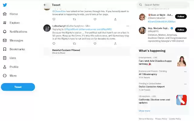HealthyTweeps  from Chrome web store to be run with OffiDocs Chromium online
