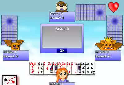 Hearts Card Game  from Chrome web store to be run with OffiDocs Chromium online