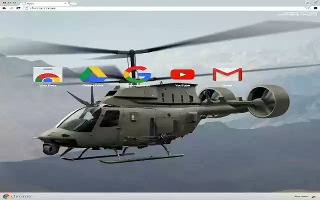 Helicopter Theme  from Chrome web store to be run with OffiDocs Chromium online