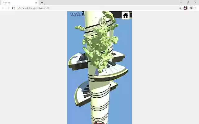 Helix Piano Tiles Game  from Chrome web store to be run with OffiDocs Chromium online