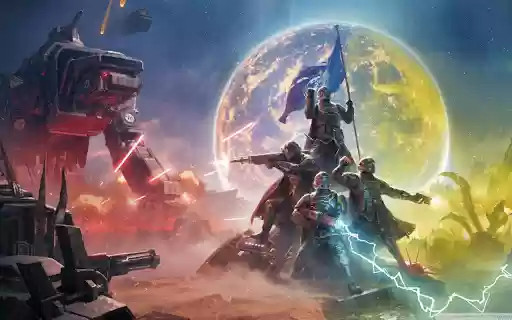 Helldivers Escalation of Freedom  from Chrome web store to be run with OffiDocs Chromium online