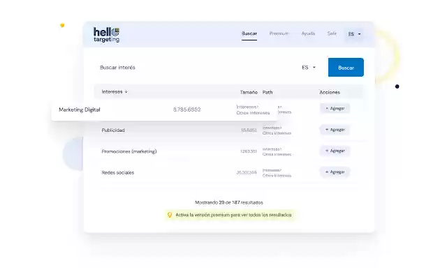 Chrome web mağazasından Merhaba Hedefleme, OffiDocs Chromium çevrimiçi ile çalıştırılacak