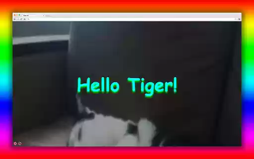 Hello tiger  from Chrome web store to be run with OffiDocs Chromium online